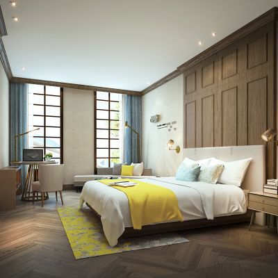 现代工业风酒店客房