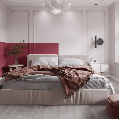 现代卧室，卧室，