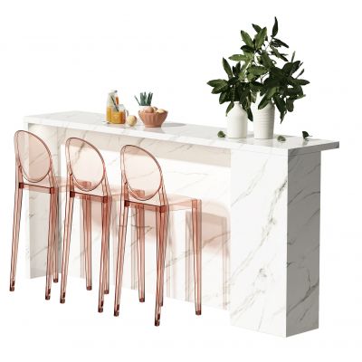 现代吧台吧椅组合