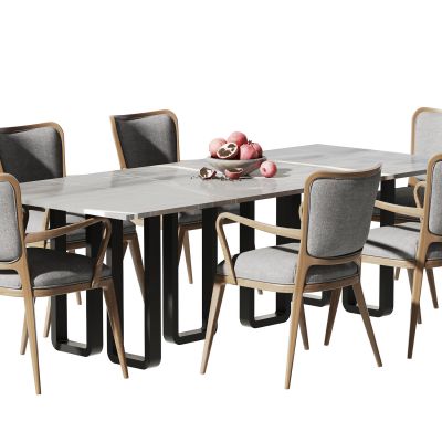 新中式餐桌椅组合