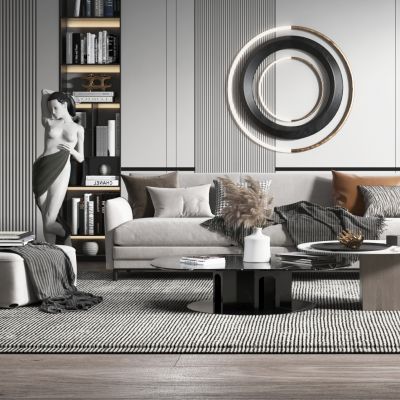 现代轻奢风格客厅