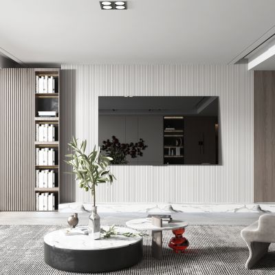 现代轻奢风格客厅