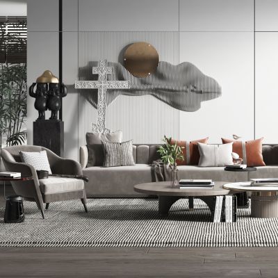 现代轻奢风格客厅