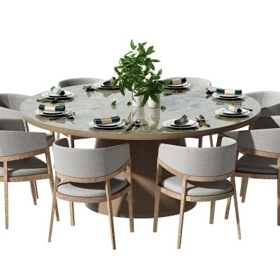 新中式餐桌椅组合