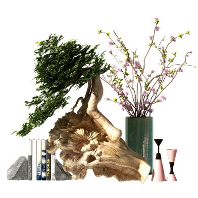 新中式盆景摆件