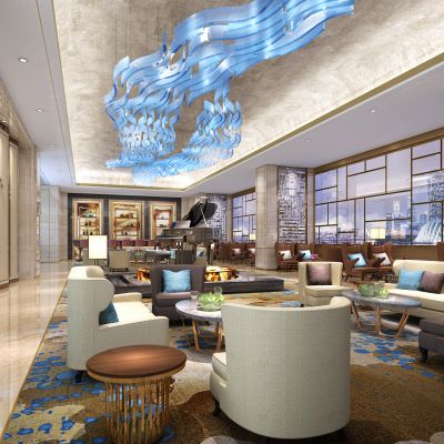 现代奢华酒店大堂吧