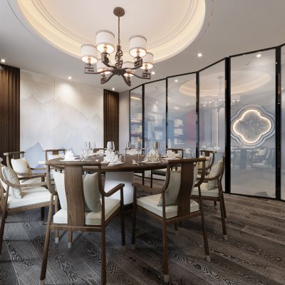 新中式包间，酒店包间，餐厅包间，