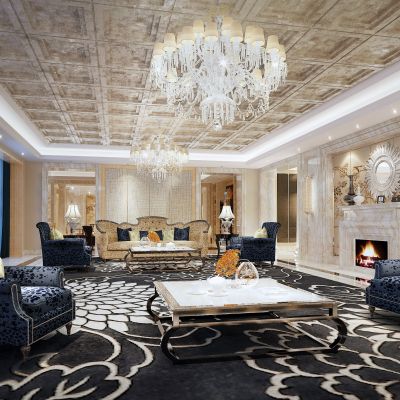 欧式酒店总统套房客房