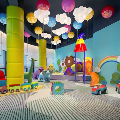 现代儿童游乐区