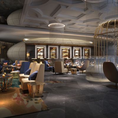 现代奢华酒店大堂吧