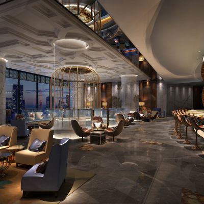 欧式酒店大堂吧酒吧