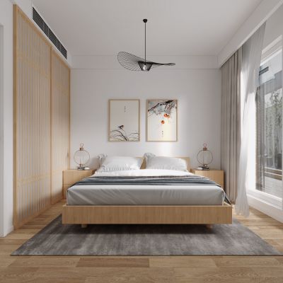 日式卧室，卧室，