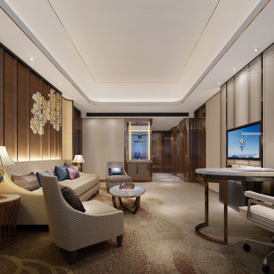 新中式酒店客房套房