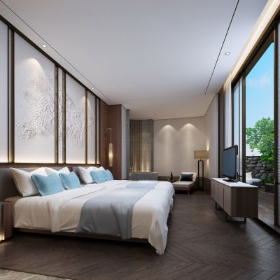 新中式酒店客房