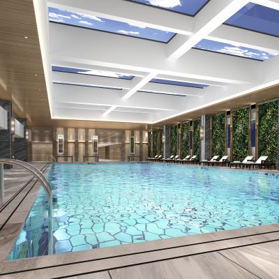 现代酒店游泳池