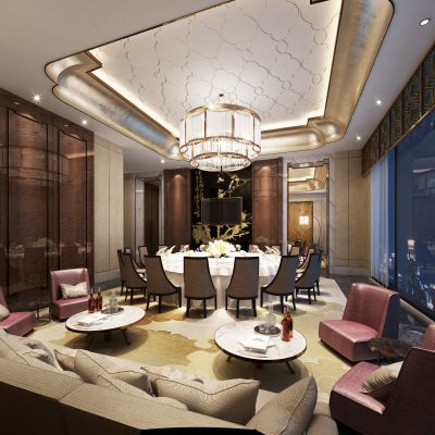 新中式中餐包厢