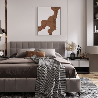 现代卧室，卧室