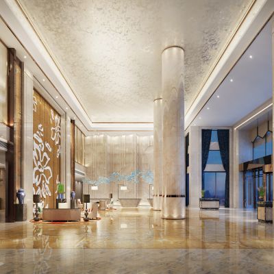现代奢华酒店大堂