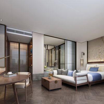 新中式酒店客房