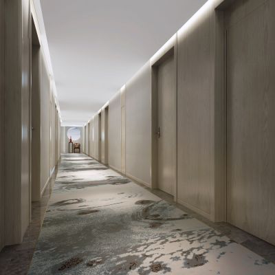 现代酒店客房过道