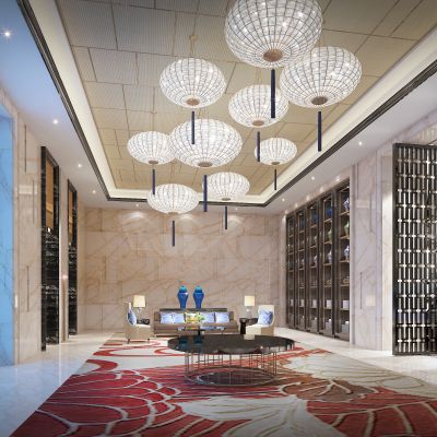 酒店大堂休息区