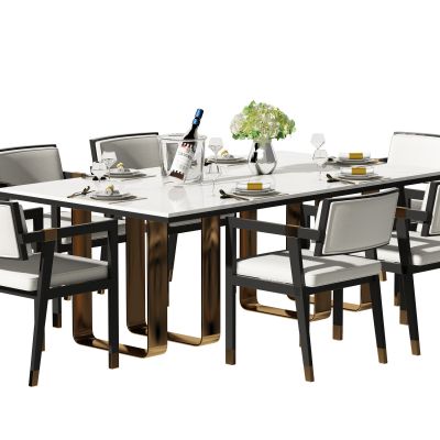 新中式餐桌椅组合