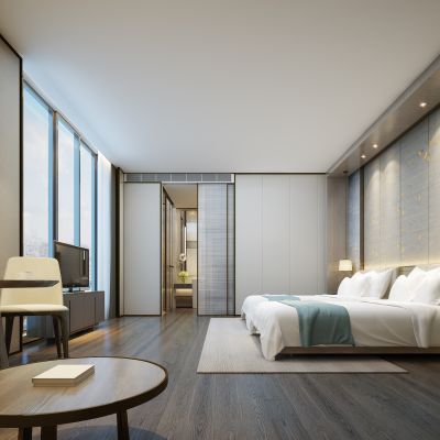 现代中式酒店客房