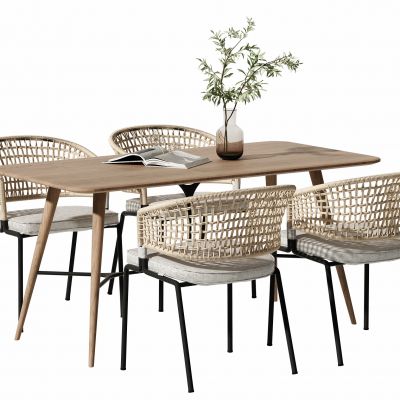 北欧餐桌椅组合