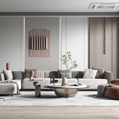 现代轻奢风格客厅