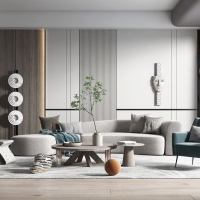 现代轻奢风格客厅