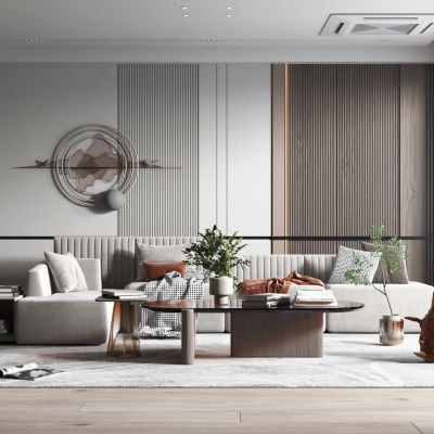 现代轻奢风格客厅