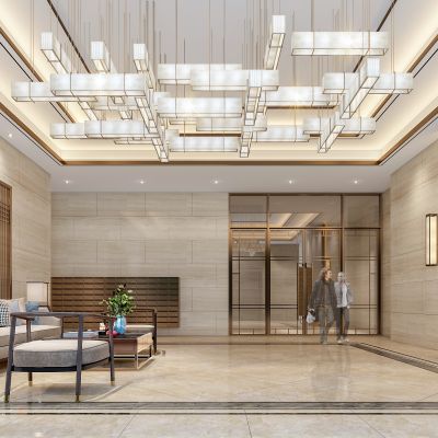 新中式公寓大堂