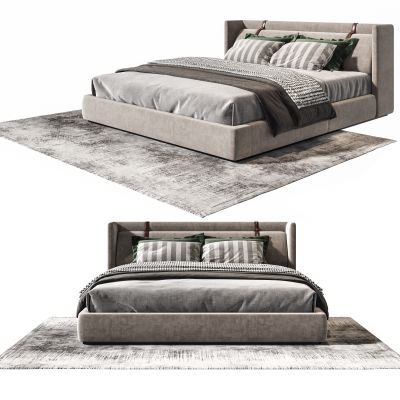 Minotti 现代双人床