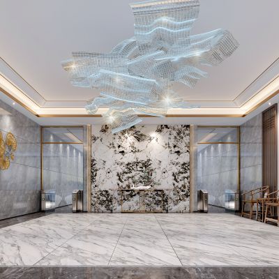 现代公寓小区大堂