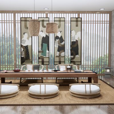 日式榻榻米茶室