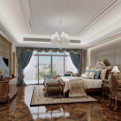 欧式主卧，欧式古典女王房