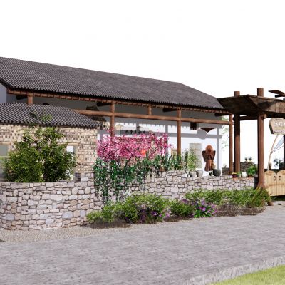 乡村民宿农家小院