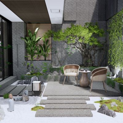 新中式庭院景观