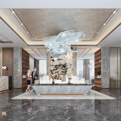 新中式售楼处3D模型