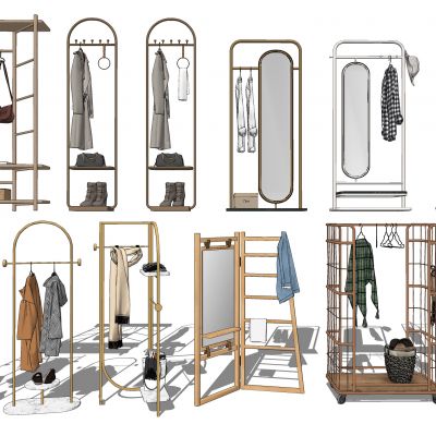 现代挂衣架
