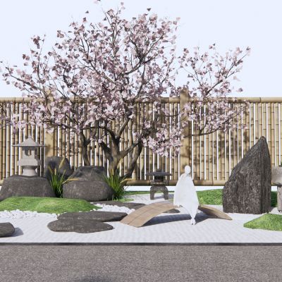 日式枯山水庭院景观