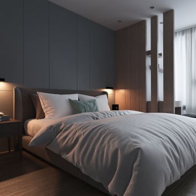 现代极简卧室