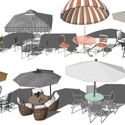 现代户外铁艺休闲桌椅