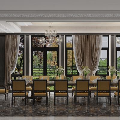 法餐厅，欧式别墅餐厅