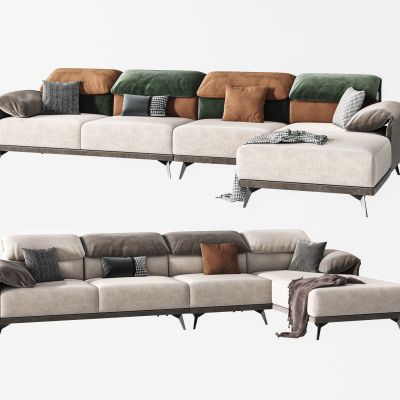 现代多人沙发组合