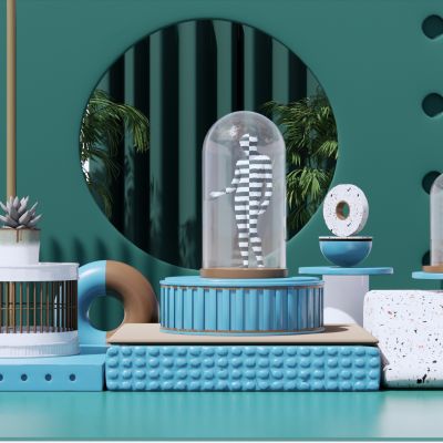 北欧人像雕塑美陈