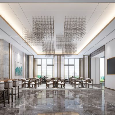 新中式售楼处洽谈区