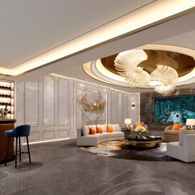 接待室 别墅地下影音室