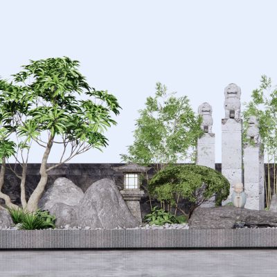 新中式枯山水园艺景观小品