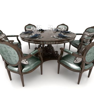欧式风格餐桌